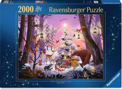 Puzzle Ravensburger Święta w lesie 2000 elementów 12001417 (4005555014171)