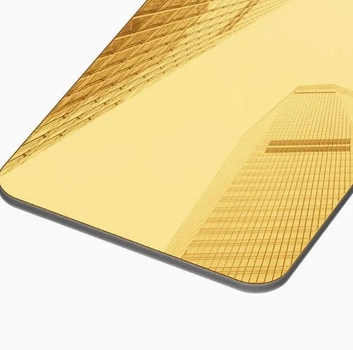 Стеновая бамбуковая панель BWD 8027-30 Mirror Gold 2800х1220 (5мм)