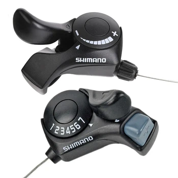 Комплект манеток Shimano SL-TX30 3х7 переключатели скоростей для горного велосипеда MTB шифтер левый и правый