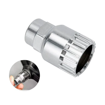 Ключ съёмник картриджа каретки велосипеда (KL-5663) Shimano Truvativ Race Face FSA ISIS Drive хром под ключ 24 мм