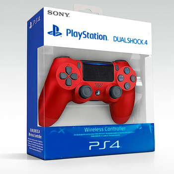 Беспроводной геймпад для приставки Play Station 4 Dualshock 4 V2 Красный Red джойстик контроллер USB + Bluetooth 4 PS Black PS TV, iOS, Android, Windows