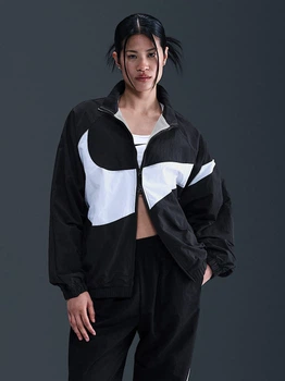 Спортивна вітровка для бігу жіноча Nike W Nsw Logo Os Track Jkt