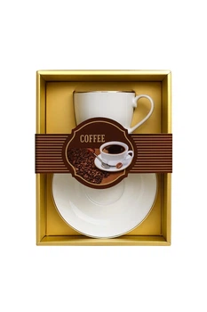 Чашка с блюдцем "Coffee" 230мл R34230-3