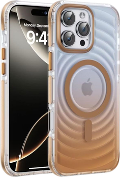 Панель Evelatus EchoWave Clear MagSafe Case для Apple iPhone 16 Pro Gold (EVEAPP16PEWCMG)