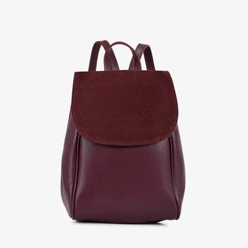 Рюкзак женский кожаный Regina Notte Backpack 4078 Бордовый