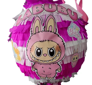 Пиньята PandClub Labubu бело-розовая 10