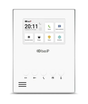 IP-видеодомофон 4.3" BAS-IP AU-04LAF white с Wi-Fi