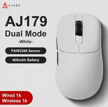 Безпровідна Ігрова Миша Ajazz Aj179 White 2.4G/Bluetooth/USB type-c Сенсор PAW3395