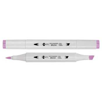 Маркер двусторонний акварельный Santi sketch SM-84 391114 розово-лиловый