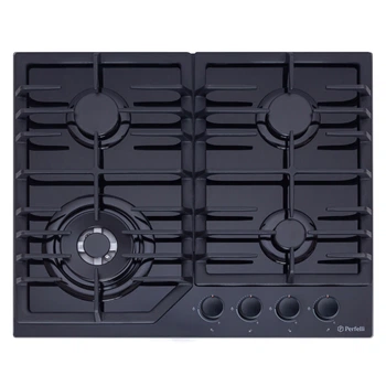 Варочная поверхность газовая Perfelli DIAMOND GW69C NERO