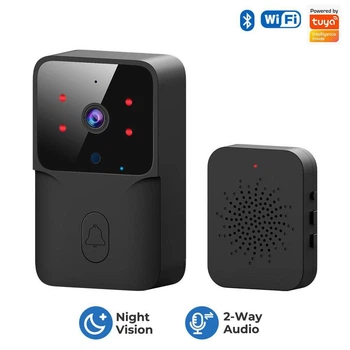 Беспроводной дверной звонок с камерой Tuya ML 1 T-Black Wi-Fi видеодомофон