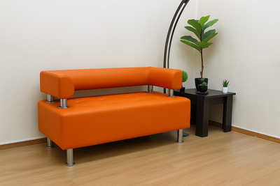 Диван офісний BNB Iris Compact 160 см помаранчевий