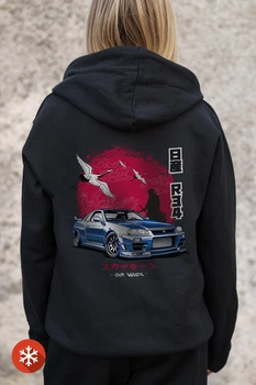 Женское утепленное зип-худи на флисе зиппер с принтом Skyline Kane Black S/M (8055859)