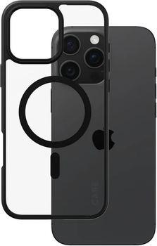 Etui CARE by PanzerGlass Flagship Case Transparent Urban Combat w. Black Frame & MagSafe do Apple iPhone 16 Pro Max (5715685004261)