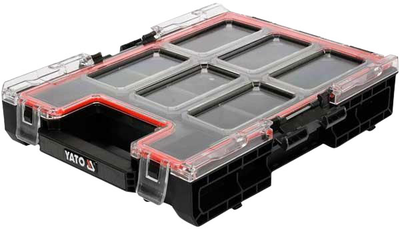 Organizer z 6 wyjmowanymi przegródkami Yato YT-09182 plastikowa obudowa 263 x 363 x 77 mm (5906083066177)