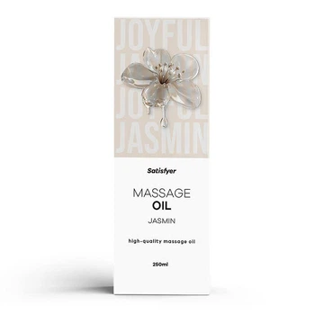 Масажна олія Satisfyer Massage Oil Jasmin 250 мл, натуральна, з ароматом жасмину