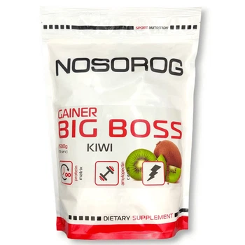 Гейнер високовуглеводний Gainer BIG BOSS Nosorog, ківі, 1500 г
