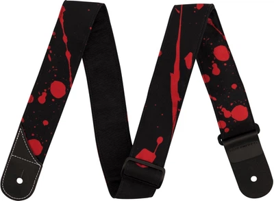 Ремень гитарный Jackson Strap 2" Splater Black And Red