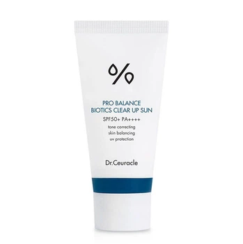 Pro Balance Biotics Clear Up Sun SPF 50+ Сонцезахисний освітлюючий крем з пробіотиками Dr.ceuracle 50ml