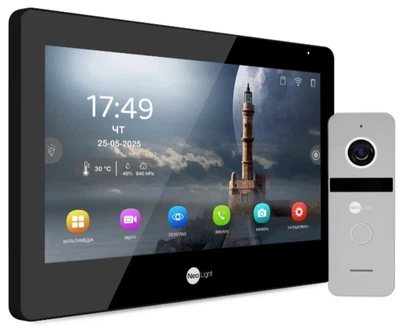 Комплект видеодомофона Neolight Mezzo Hybrid HD Kit B/Silver (Mezzo Hybrid + Solo FHD)