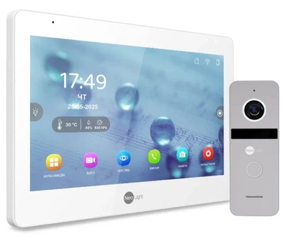Комплект видеодомофона Neolight Mezzo Hybrid HD Kit Silver (Mezzo Hybrid + Solo FHD)