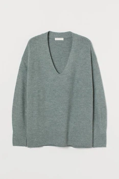 Жіночий пуловер H&M 207757-2 XS(160/80) зелений (2077570002)