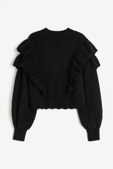 Жіночий светр H&M 207113-2 L(175/104) чорний (2071130005)