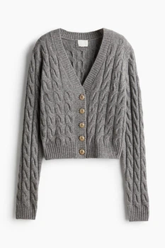 Жіночий кардиган H&M 211246-2 XL(180/116) сірий (2112460006)