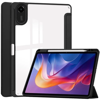 Чехол Clear Acrylic Xiaomi Redmi Pad 2 (2025) 11" с местом для стилуса Черный