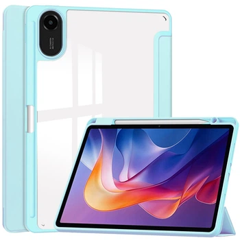 Чехол Clear Acrylic Xiaomi Redmi Pad 2 (2025) 11" с местом для стилуса Голубой