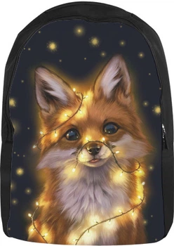 Рюкзак 3D Fox And Christmas Lights Розмір 28x38см