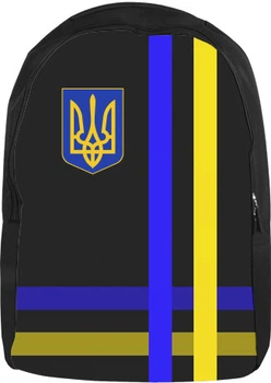 Рюкзак 3D Герб (Прапор у смужку) Розмір 28x38см