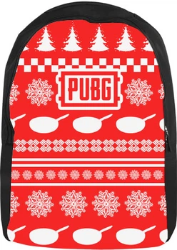 Рюкзак 3D Новорічний Pubg Розмір 28x38см
