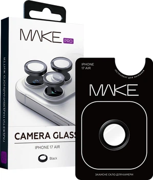 Захисне скло на камеру MAKE Camera Glass для Apple iPhone Air Black (MGC-AI17ABK)