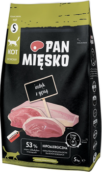 Sucha karma dla kotów Pan Mięsko Indyk z gęsią S 5 kg (5905342292562)