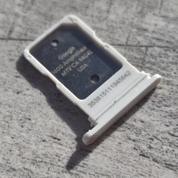 Держатель SIM-карты Google Pixel 4a 5G белый с разборки - Б/У
