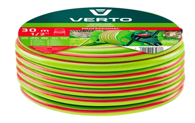 Шланг для поливу Verto 15G821 Professional 1/2" x 30 м, міцний та надійний Verto
