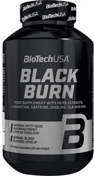 Жироспалювач для зниження ваги Biotech Black Burn 90 капсул (5999076229246)
