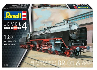 Збірна модель 1:87 локомотив Schwere Schnellzuglokomotive mit Tender 2'2 T32 BR 01 Revell (02172)