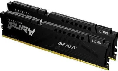 Оперативна пам'ять Kingston DDR5 64 GB (2x32 GB) 5600Mhz FURY Beast Black (KF556C36BBE2K2-64)