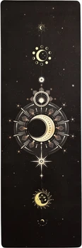 Килимок для йоги EasyFit BlackMoon 183х61х0/3 см каремат із каучуку EF-1926-2 Чорний (56003146)