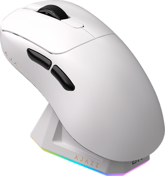 Мышка Ajazz AJ179 PRO Wireless 3 Mod Charging Dock (AJ179-PRO-W) White