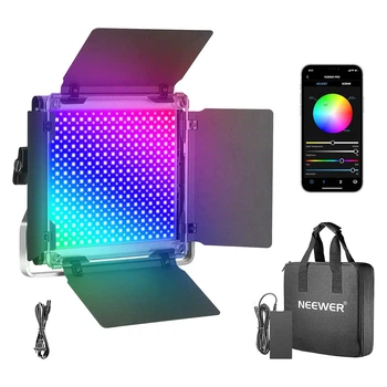 Студійне відеосвітло NEEWER RGB660 PRO з APP керуванням (3200K до 5600K, RGB, CRI 97+)