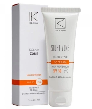 Сонцезахисний зволожуючий крем з тоном Соляр Зон СС- крем SPF50+ / Solar Zone protective CC cream SPF 50+ 75 мл