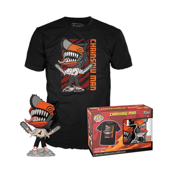 Фигурка Funko Pop Человек-бензопила Дэнджи с футболкой S Chainsaw Man Denji 10 см FP CM TD 1804