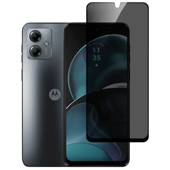 Захисне скло Fiji Privacy для Motorola G14 антишпигун Anti-peeping повне проклеювання чорний