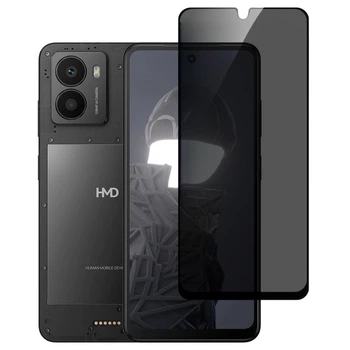 Защитное стекло Fiji Privacy для HMD Fusion антишпион Anti-peeping полная проклейка черный