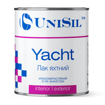 Лак яхтный Unisil Yacht Unisil шелковисто-матовый 0.75 л