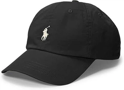 Кепка бейсболка Polo Ralph Lauren One Size чорна с білим конем