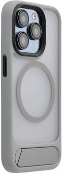 Панель Evelatus Rubber Coated MagSafe With Stand Case для Apple iPhone 15 Pro Silver (EVEAPP15PRMSCS)